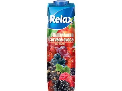 Relax džus select multivitamín červené ovoce 1L