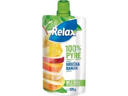 Relax pyré 100% hruška banán 120g