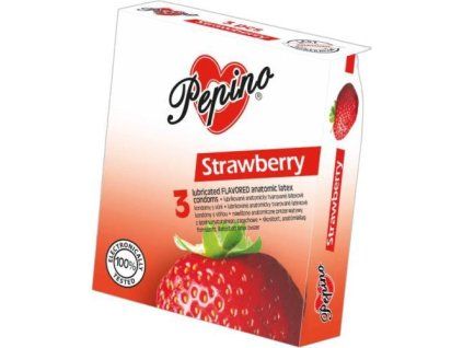 Pepino Kondom Aroma Jahoda 3ks