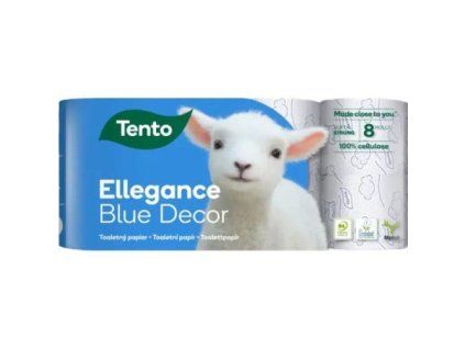 Tento Ellegance toaletní papír 3v blue decor 8ks