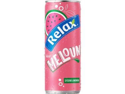 Relax limonáda meloun 0,33L plech