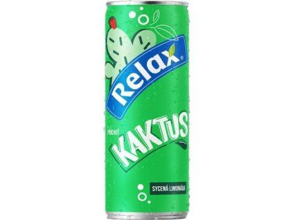 Relax limonáda kaktus 0,33L plech