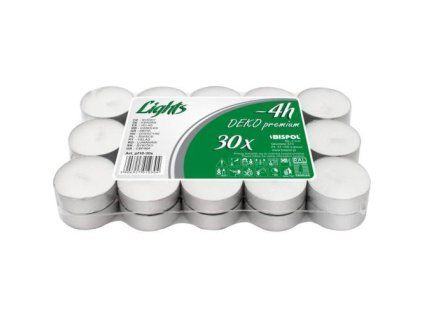 Bispol čajové svíčky (pf10-30s) 30ks