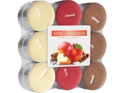Bispol čajové svíčky apple cinnamon p15-18-87 18ks