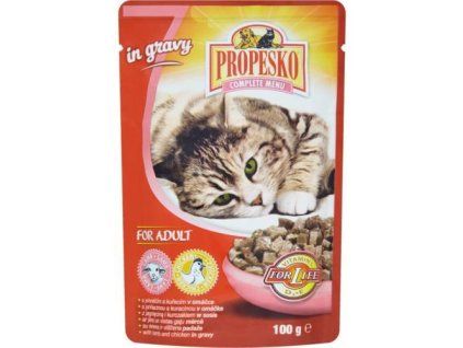 Propesko kapsička kuře+jehně k 100g