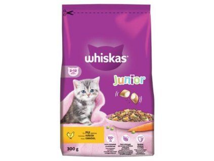 Whiskas granule junior +kuřecí 300g