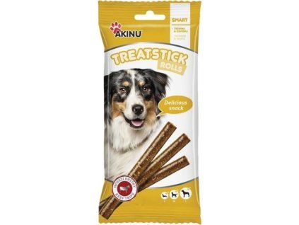 Akinu Treatstick pamlsky 12ks rolls beef tripe 120g