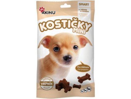 Akinu Kostičky pamlsky mini stěňata 60g