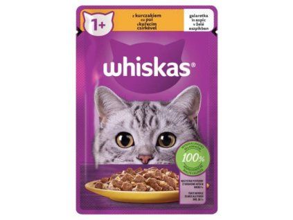 Whiskas kapsička s kuřecím v želé 85g