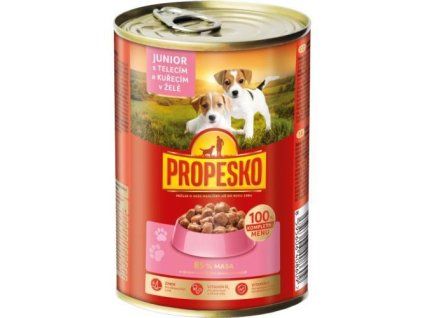 Propesko kousky junior telecí + kuřecí v omáčce 415g