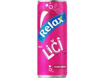 Relax limonáda liči plech $c 0,33L