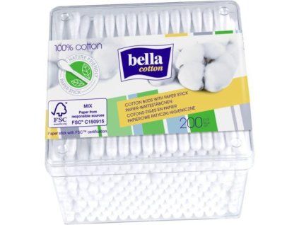 Bella vatové tyčinky papírové 200ks
