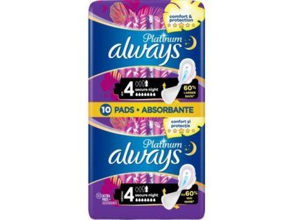Always Ultra Duo Platinum vložky 10ks Secure Night