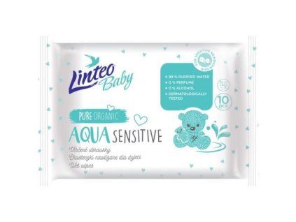 Linteo Baby vlhčené ubrousky 10ks Aqua