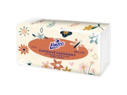 Linteo papírové kapesníky 180ks 2V v Sáčku