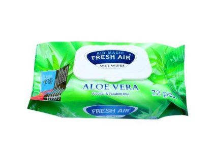 Fresh Air vlhčené ubrousky 72ks Aloe