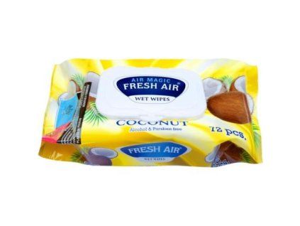 Fresh Air vlhčené ubrousky 72ks Coconut