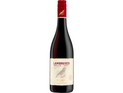 Lambrusco emilia rosso červené amabile igt 0,75L