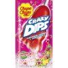 Chupa Chups lízátko jahoda s praskacím práškem crazy dips 14g