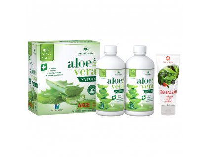 AloeVeraLife NATURA 2x1000ml + CBD balzám 100ml