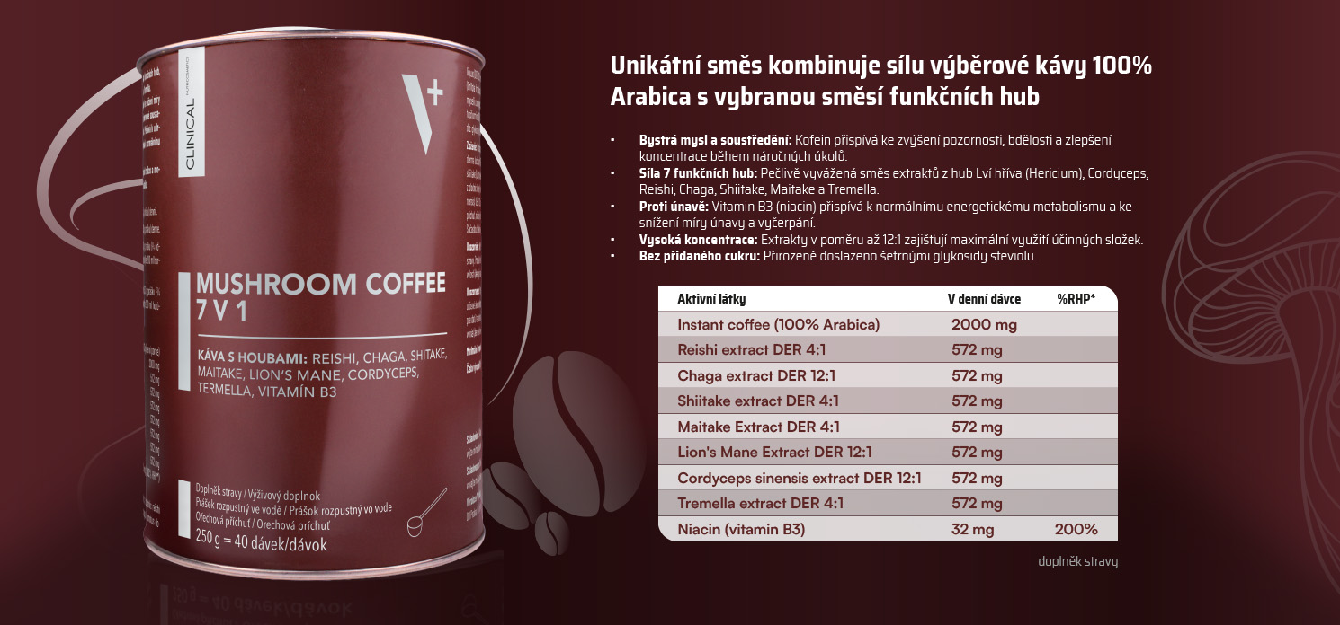 Mushroom coffee 7 v 1, 250g