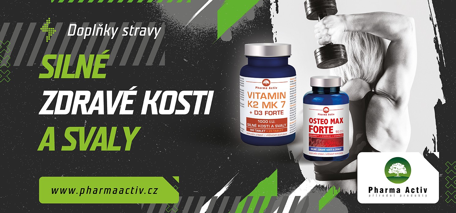 Silné, zdravé kosti a svaly - Vitamin K2 MK7+D3 a OSTEO MAX - doplňky stravy