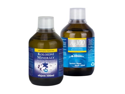 Koloidní minerály 300ml + Ag100 10ppm 300ml