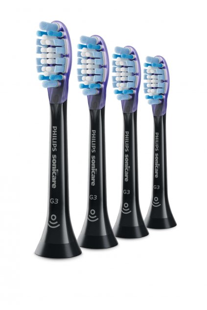Стандартни глави за звукова четка за зъби 4 броя Philips Sonicare Premium Gum Care HX9054/33, черно