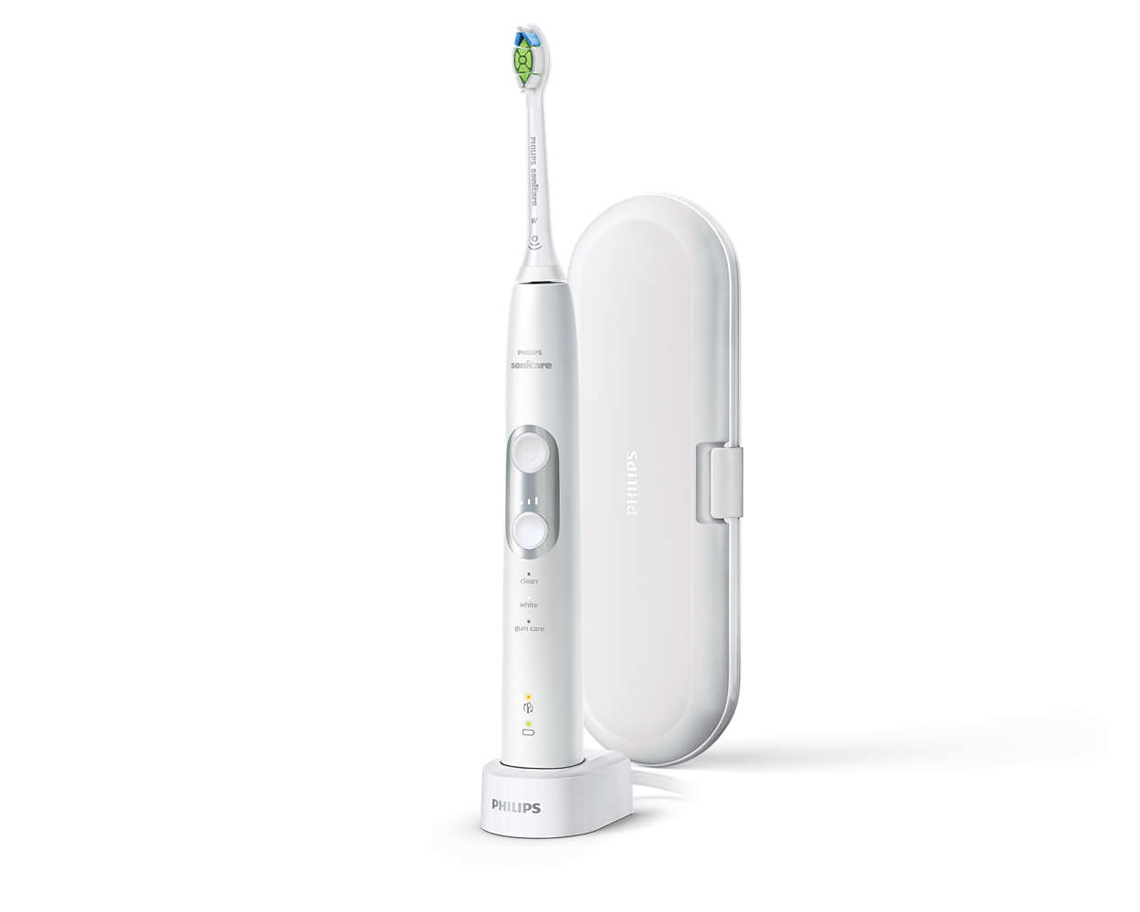 Електрическа звукова четка за зъби Philips Sonicare ProtectiveClean 6100 HX6877/28, бяло