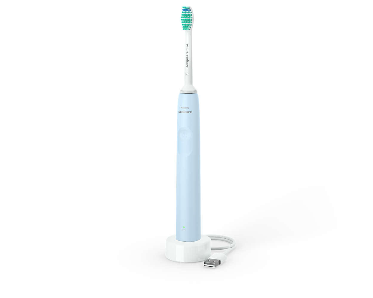 Електрическа звукова четка за зъби Philips Sonicare 2100 Series HX3651/12, цвят Светлосин