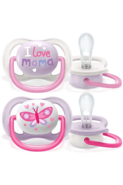 Philips Avent ultra air 0-6m, dievča, 2ks Cumlík