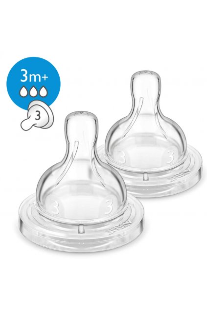 Cumlík Philips Avent Anti-colic/Klasik+. od 3 mes. 2ks SCF633/27