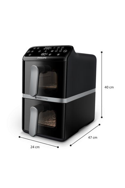 Philips 4000 series Airfryer Poschodový Dual Basket