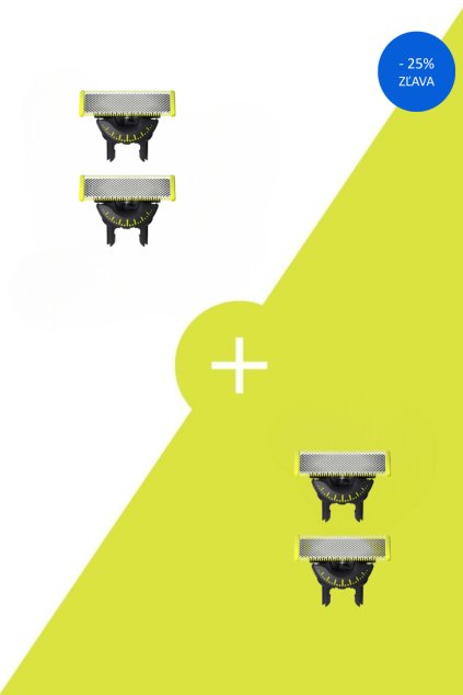 Philips OneBlade 360 2 ks + druhé balenie s 25% zľavou  Výmenné čepele