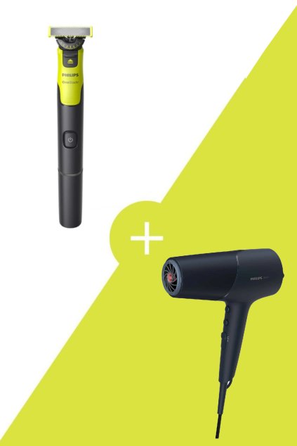 Výhodné balenie Philips OneBlade Alpha 360 na tvár QP4530/30+ Sušič vlasov Philips Series 5000 BHD512/00