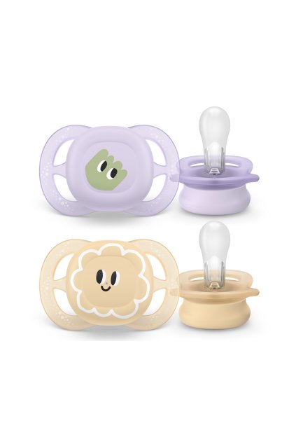 Philips Avent  Ultrastart 0-2m, obrázok dievča, 2ks  Cumlík