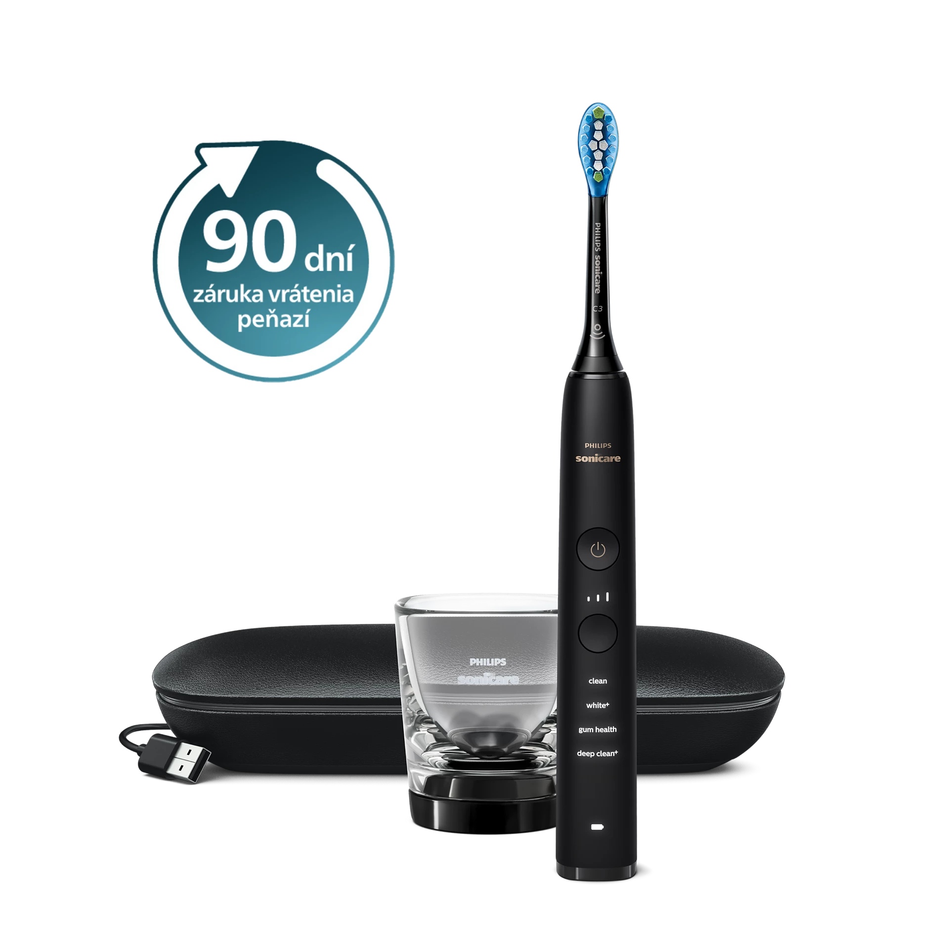 E-shop Sonická zubná kefka Philips Sonicare DiamondClean novej generácie Black HX9911/09