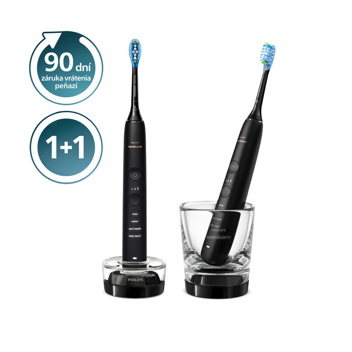 E-shop Sonická zubná kefka Philips Sonicare DiamondClean 9000 1+1 Black HX9914/54