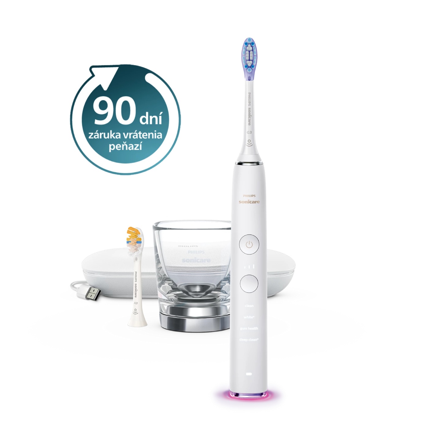 E-shop Sonická zubná kefka Philips Sonicare DiamondClean Smart s aplikáciou White HX9917/88