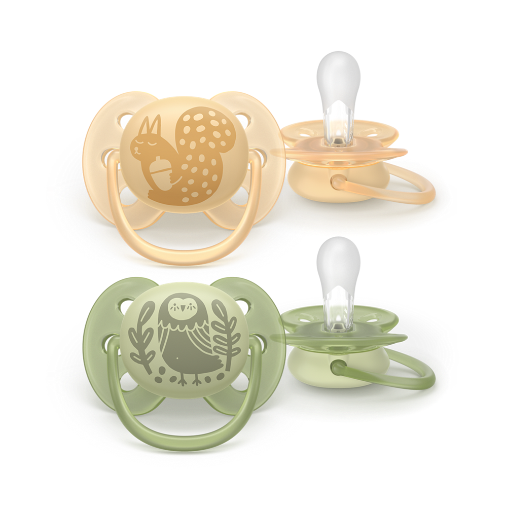 E-shop Philips Avent Cumlík Ultrasoft 6-18m, deco, 2 ks SCF091/46