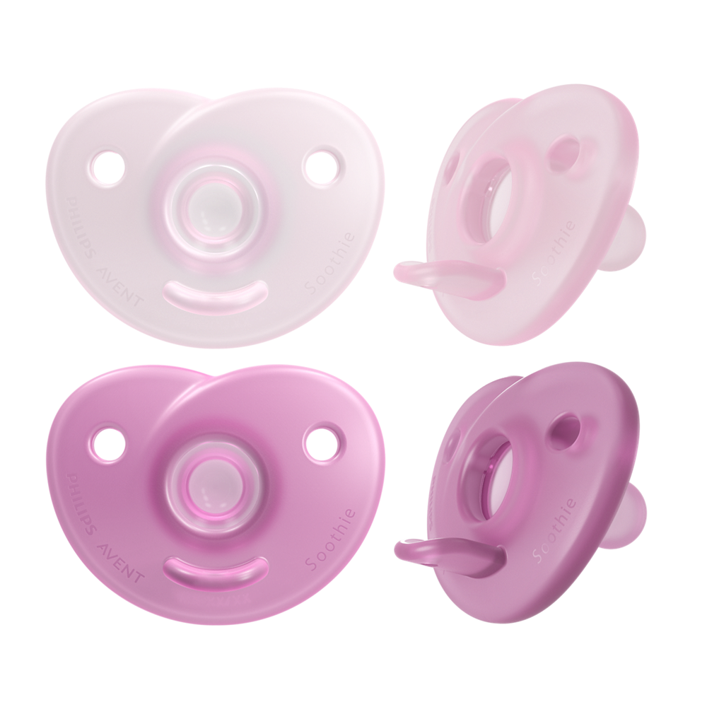 E-shop Philips Avent Cumlík Soothie 0-6m dievča 2 ks SCF099/27