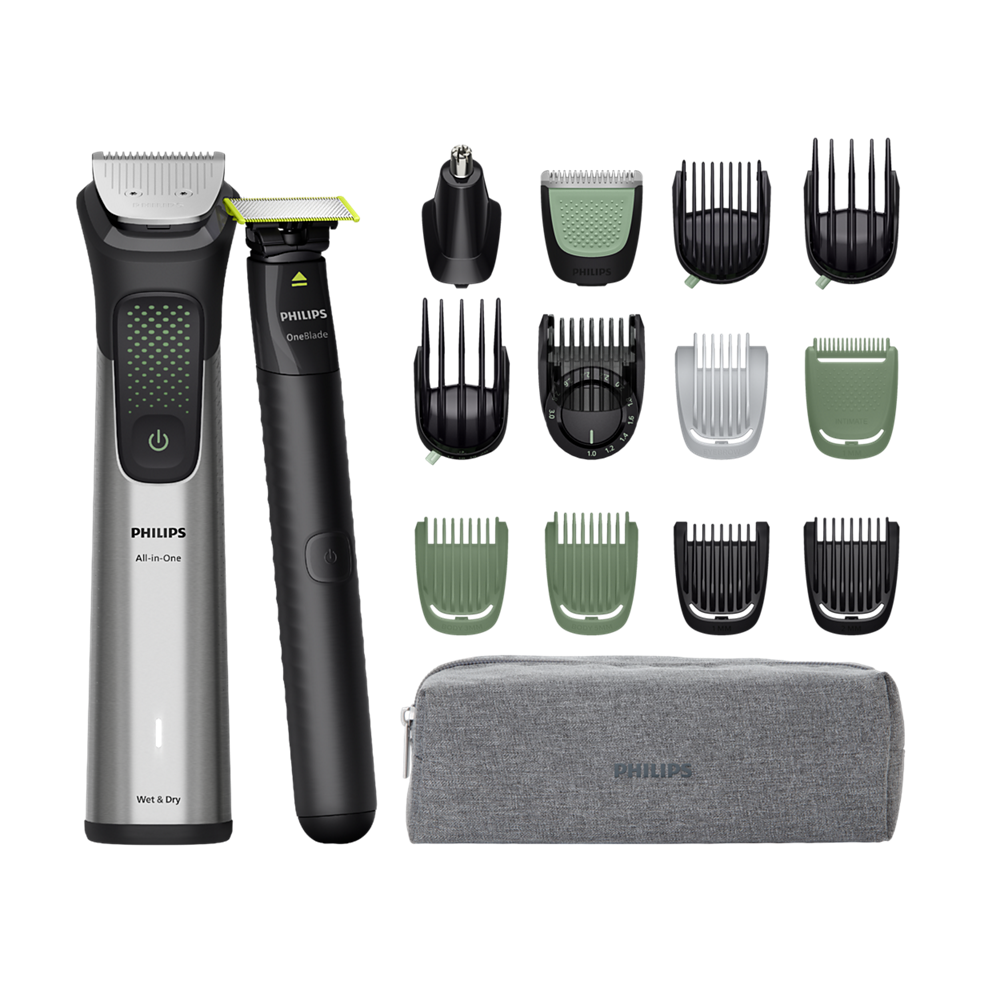 E-shop Multifunkčný zastrihávač Philips Series 9000 MG9535/15 + Philips OneBlade na tvár