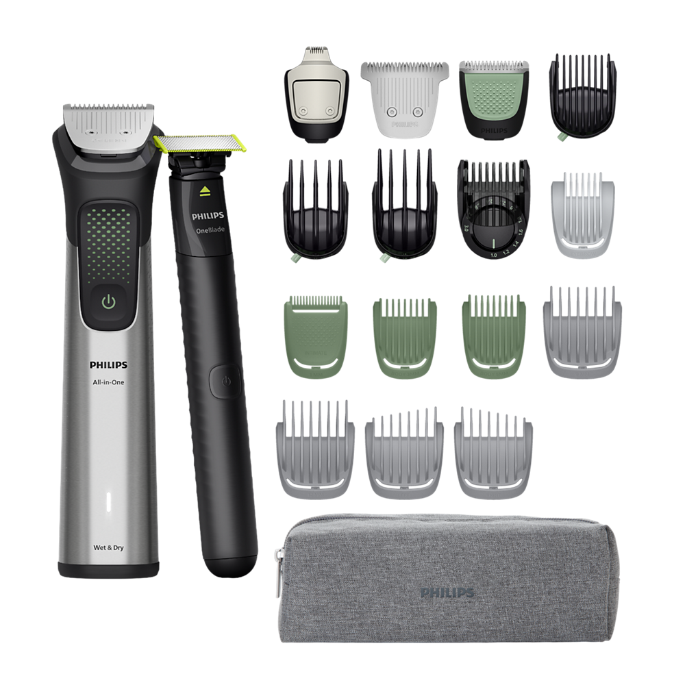 E-shop Multifunkčný zastrihávač Philips Series 9000 MG9557/15 + Philips OneBlade na tvár