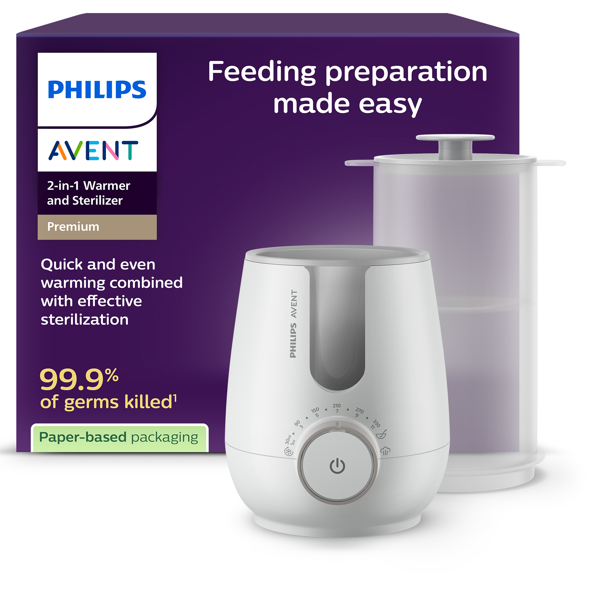 Philips AVENT Ohrievač fliaš a sterilizátor 2v1 SCF359/00