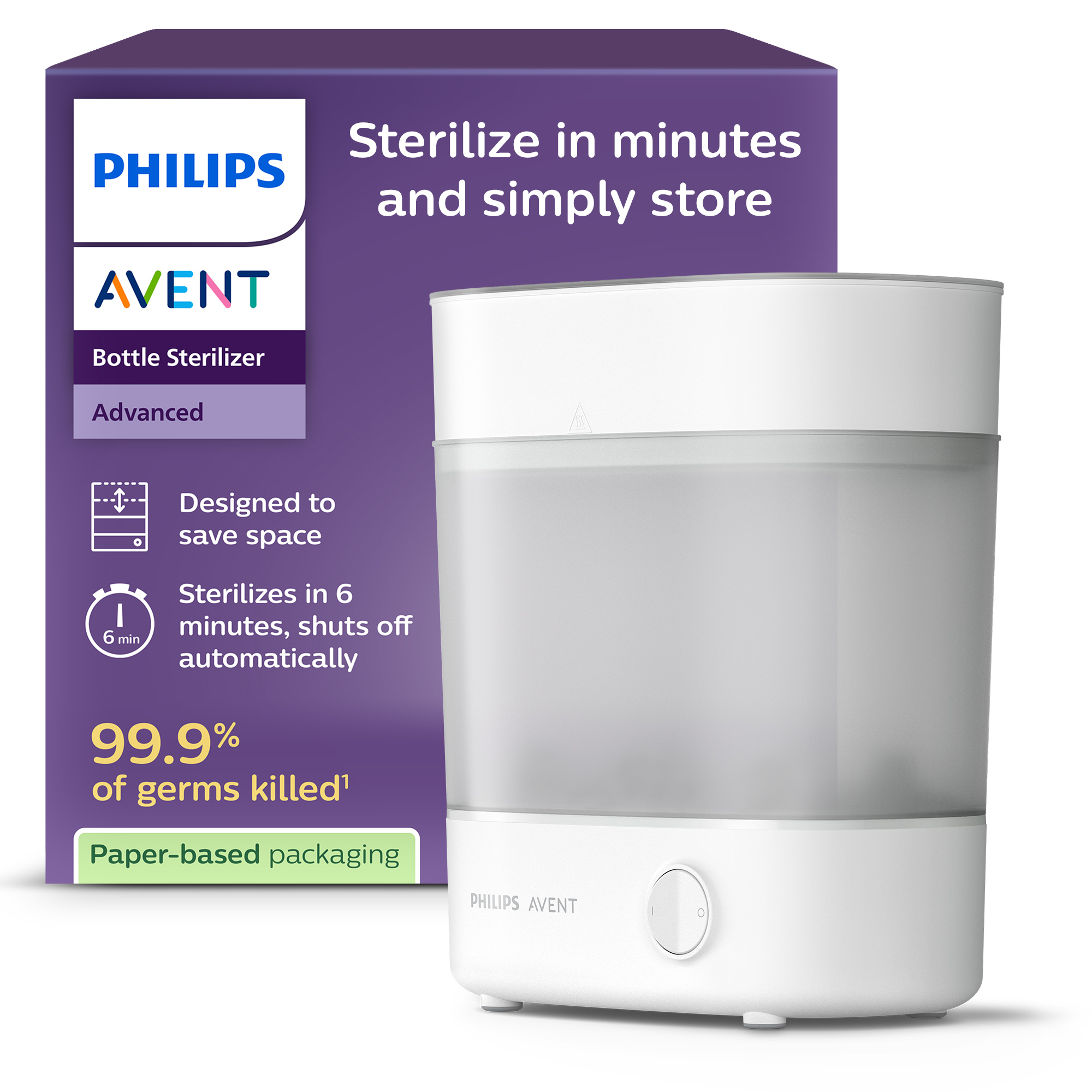 Sterilizátor Philips Avent elektrický parný sterilizátor SCF291/00
