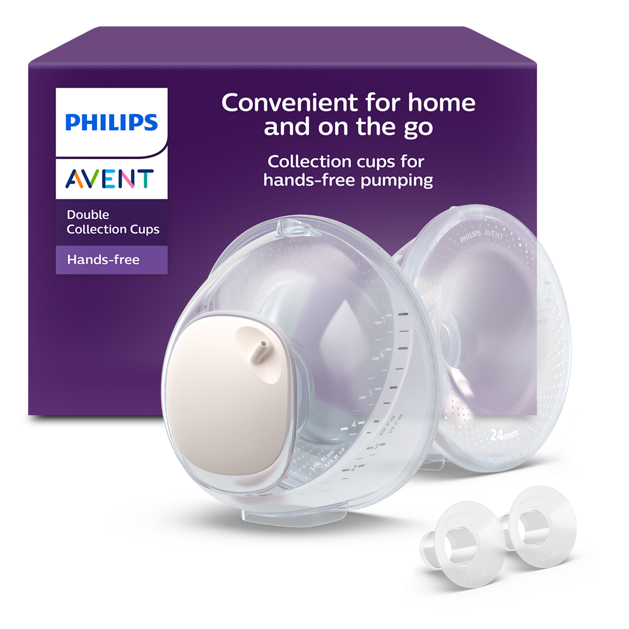 Zberné nádoby Philips Avent dvojité zberné nádoby pre Hands-Free elektrickú odsávačku  SCF439/01