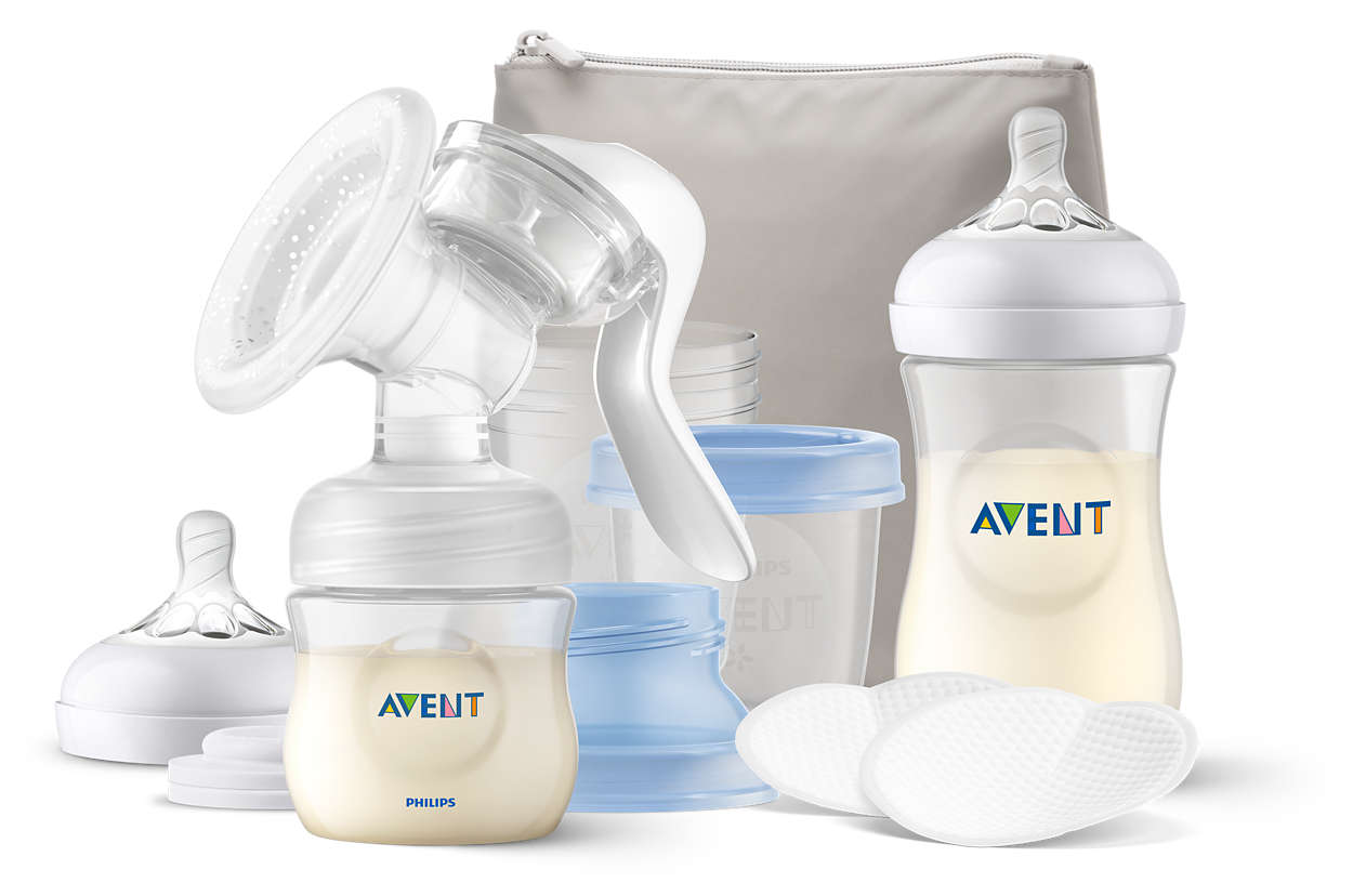 E-shop Výhodna sada Philips Avent sada pre dojčenie s manuálnou odsávačkou materského mlieka SCF430/16