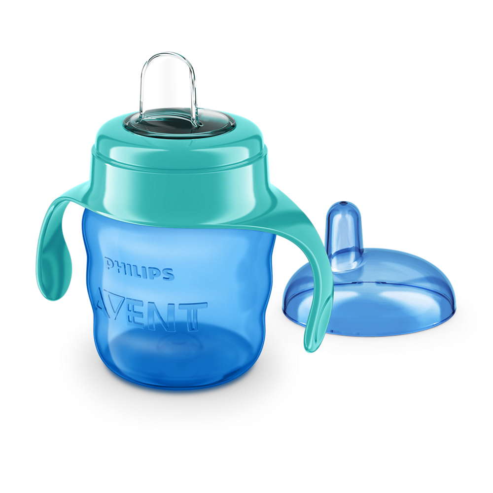 E-shop Hrnček s držadlami Philips Avent Classic 200ml. 6m+. Modrý SCF551/05