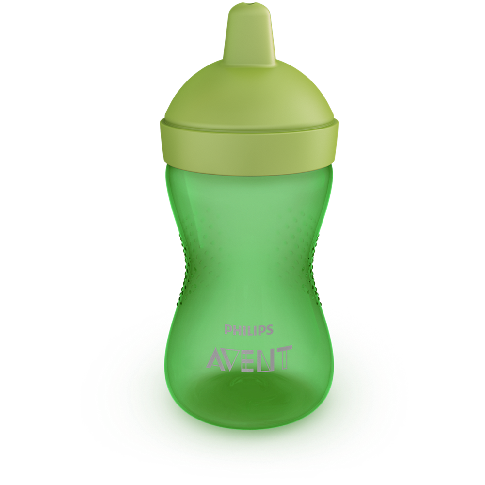 E-shop Hrnček s tvrdým náustkom Philips Avent. 9m+. 300ml. zelený SCF804/03
