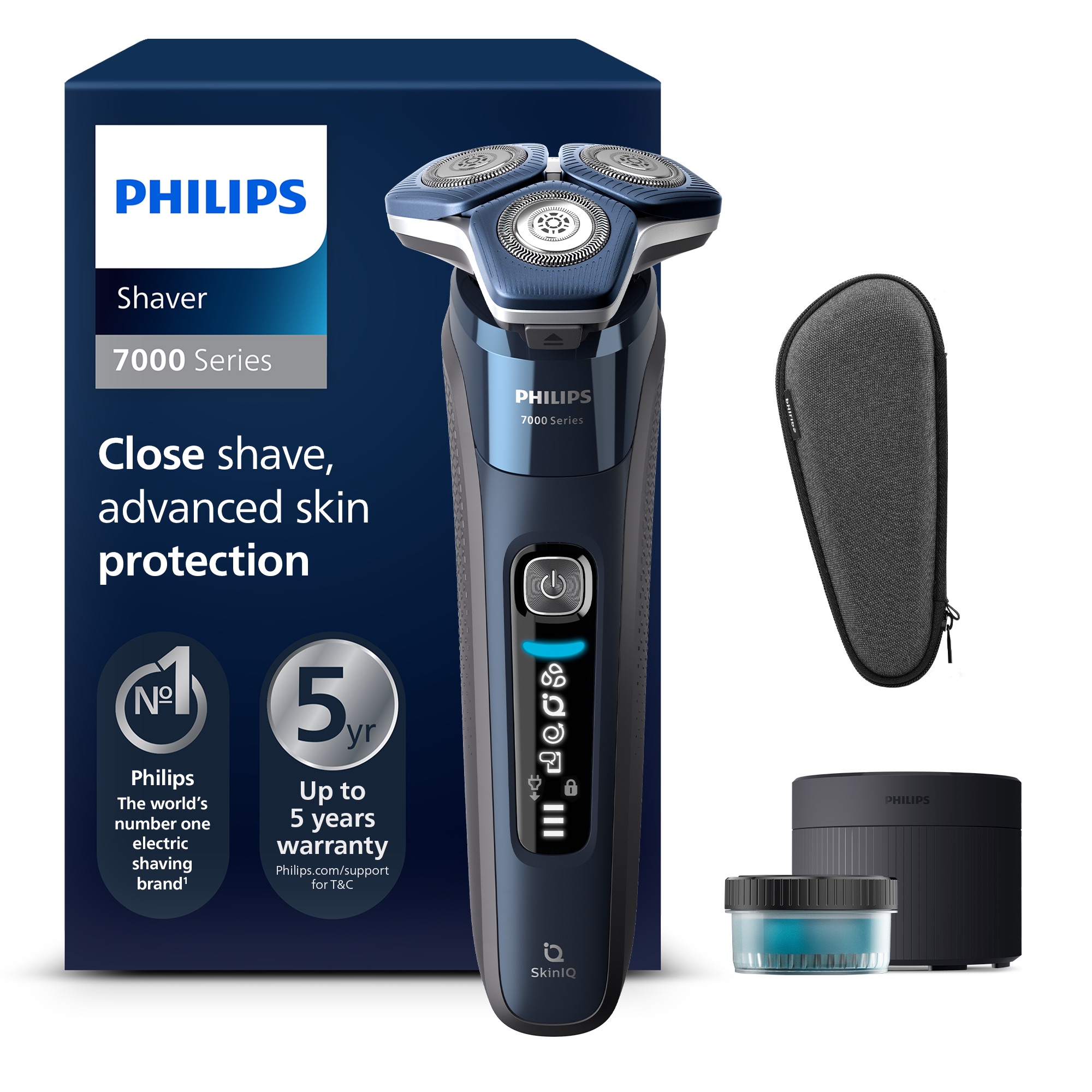 Pánsky elektrický holiaci strojček Philips Series 7000 Wet & Dry pre citlivú pleť  S7885/50